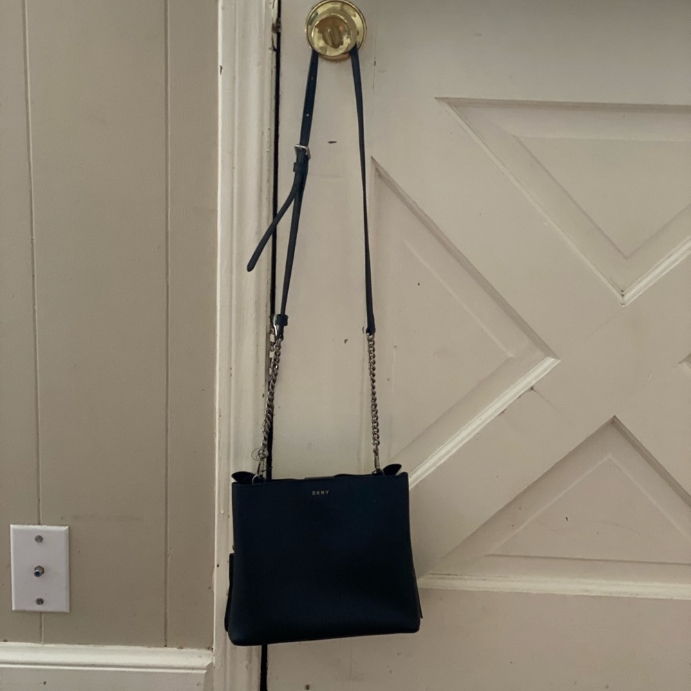 White and black purse